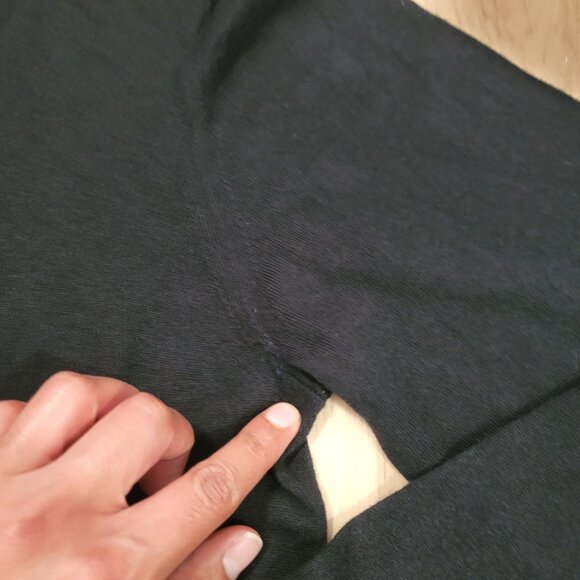 Burberry Brit Sweater Mens XL Cashmere Blend Black Pullover - Picture 9 of 14